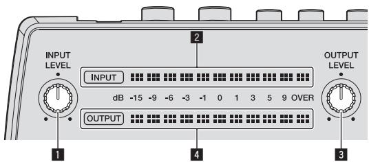 PIONEER RMX-1000-W - Anpassen der Eingangs- und Ausgangspiegel - 1
