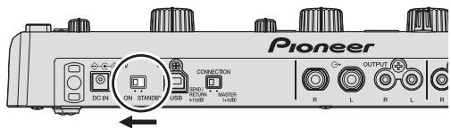 PIONEER RMX-1000-W - Préparatifs pour l'emploi des effets - 1