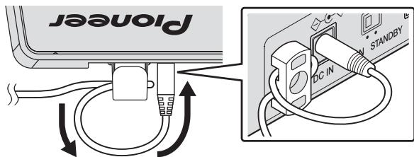 PIONEER RMX-1000-W - Utilisation du crochet de cordon - 3