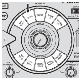 PIONEER RMX-1000-W - Drücken Sie eine der Tasten [SCENE FX]. - 1