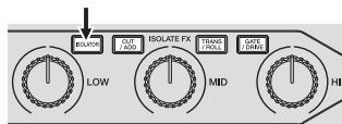 PIONEER RMX-1000-W - Drucken Sie eine der Tasten [ISOLATE FX]. - 1