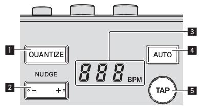 PIONEER RMX-1000-W - Making the BPM and QUANTIZE settings - 1