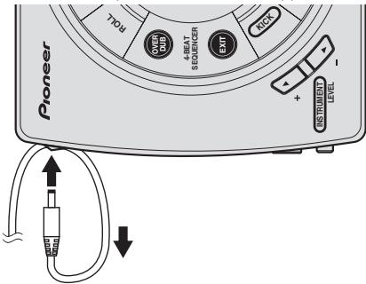 PIONEER RMX-500 - Utilisation du crochet de cordon - 2