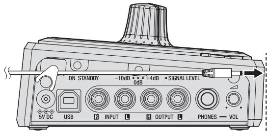 PIONEER RMX-500 - Utilisation du crochet de cordon - 1