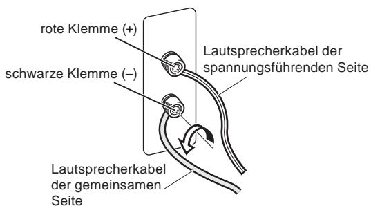 PIONEER S-31-LR-QL - Anschlieben der Kabel - 1