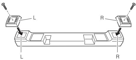 PIONEER SBX-300 - Vorsichtshinweise zum Anbringen der hohenverstellbaren Fuß - 1