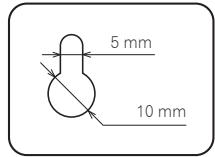 PIONEER SBX-300 - Obtain commercially available screws that fit the holes of the wall mounting fittings on the rear of the unit. - 2