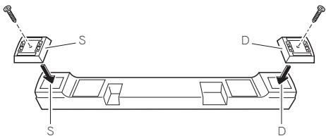 PIONEER SBX-300 - Avvertenze sull'applicazione dei piedini di regolazione dell'altezza - 1