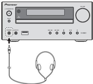 PIONEER X-HM21-S - Verwenden von Kopfhörern - 1