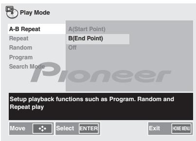 PIONEER X-HM31V-K - Usare / per selezionale B(End Point). - 1