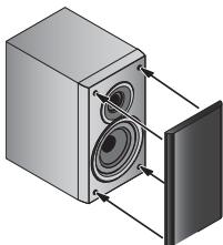 PIONEER X-HM31V-K - Rimuovere e riposizioneare la griglia frontale - 1