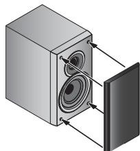 PIONEER X-HM31V-K - Démontage et remontage de la grille de protection avant - 1