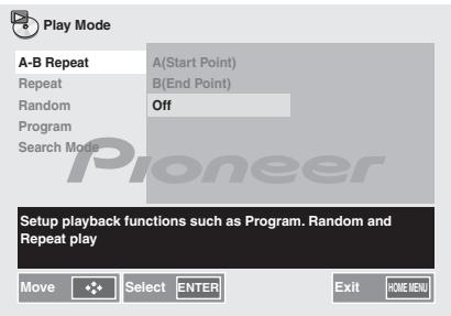 PIONEER X-HM31V-K - Verwenden Sie / zur Auswahl von Off. - 1