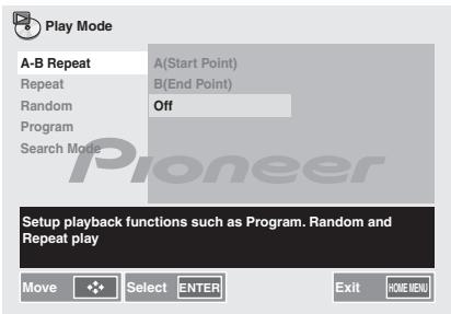 PIONEER X-HM31V-K - Use / to select the Off. - 1
