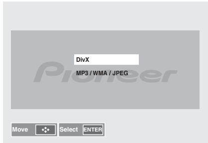 PIONEER X-HM31V-K - Drucken Sie / , um DivX oder MP3/WMA/JPEG zu wahren. - 1