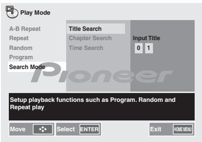 PIONEER X-HM31V-K - Gebruik de nummertoetsen om Input Title te selecteren. - 1