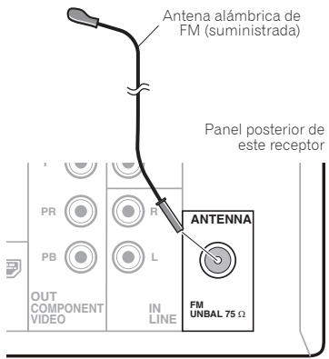 PIONEER X-HM31V-K - Conexión de la antenna de FM - 1