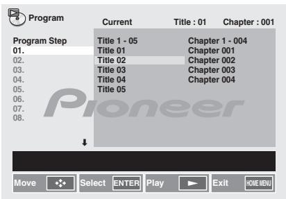 PIONEER X-HM31V-K - Riproduzione programmata - 2