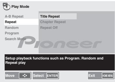 PIONEER X-HM31V-K - Repeat play - 1