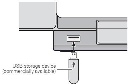 PIONEER X-SMC00BT-W - Connect the USB storage device. - 1