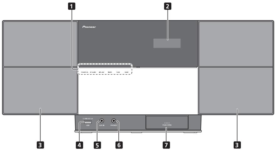 PIONEER X-SMC1-W - Front panel - 1