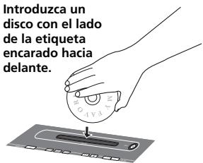 PIONEER X-SMC1-W - Inderte un disco en la ranura. - 1