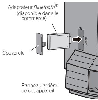 PIONEER X-SMC1-W - Branchez l'adaptateur bluetooth® sur l'appareil alors que celui-ci est en mode veille. - 1