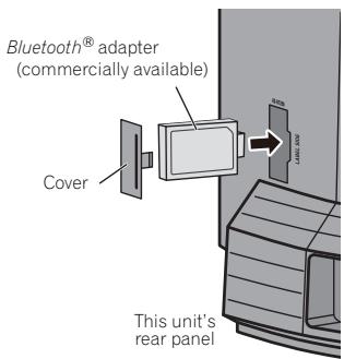 PIONEER X-SMC1-W - Connecting optional Bluetooth® adapter (optional) - 1