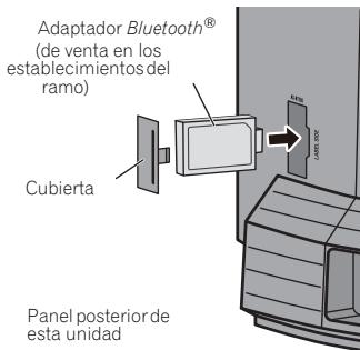 PIONEER X-SMC1-W - Conecte el adaptor Bluetooth a la unidad cuando está en el modo de espera. - 1