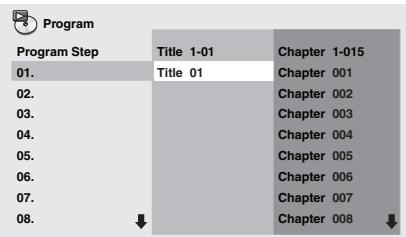 PIONEER X-SMC1-W - Use /  /  / to select the title, chapter, track or file, then press ENTER. - 1