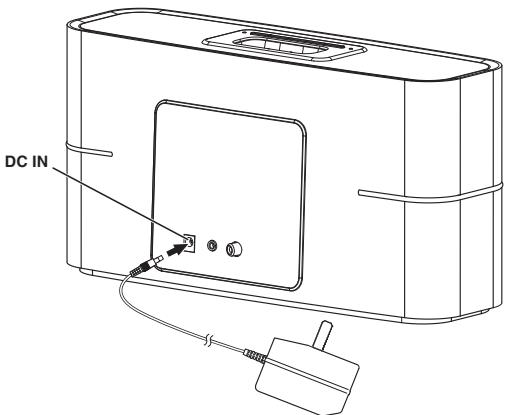 PIONEER XW-BTS3-K - Connexion de l'alimentation CC - 1