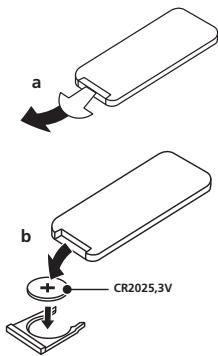 PIONEER XW-BTS3-W - Vérification de la télécommande - 1