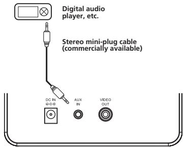 PIONEER XW-BTS3-W - Connecting auxiliary components - 1