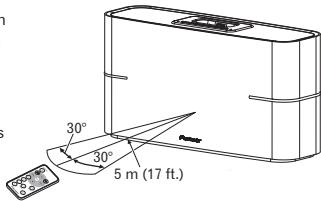 PIONEER XW-BTS3-W - Using the remote control - 1