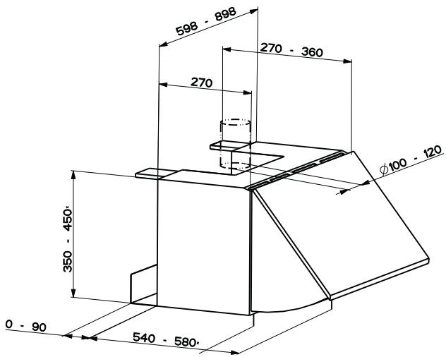 DE DIETRICH DHE1149A - Dimensoes - 1