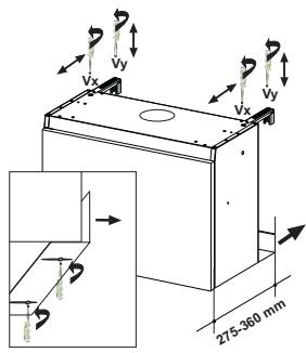 DE DIETRICH DHE1149A - FIXING OF THE HOOD TO THE WALL - 1