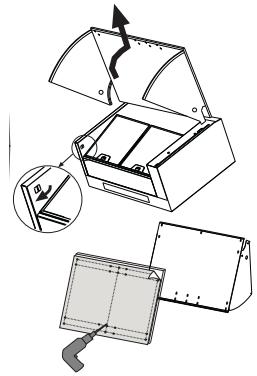 DE DIETRICH DHE1149A - FIXING OF THE FRONTAL PANEL TO THE VISOR - 1