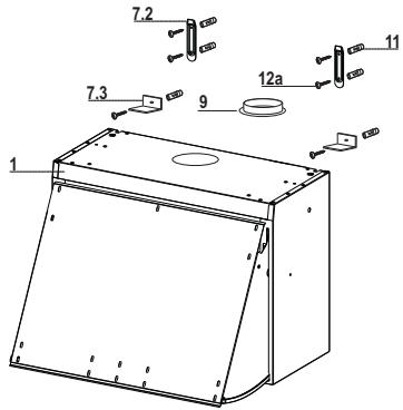 DE DIETRICH DHE1149A - Encombrement - 2