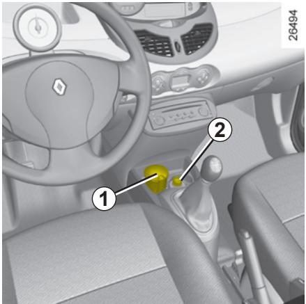 RENAULT NOUVELLE TWINGO - CENDRIER - ALLUME-CIGARES - PRISES ACCESSOIRES - 1