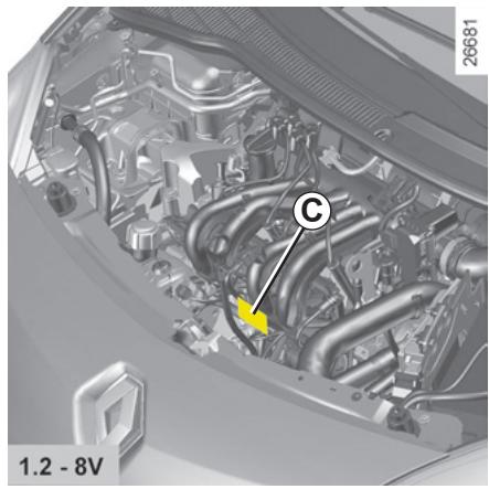 RENAULT NOUVELLE TWINGO - C - Plaque moteur ou étiquette moteur - 1