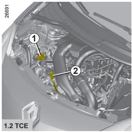 RENAULT NOUVELLE TWINGO - NIVEAU HUILE MOTEUR (suite) - 1