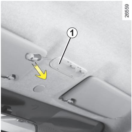 RENAULT NOUVELLE TWINGO AUTHENTIQUE - ÉCLAIRAGE INTÉRIEUR : remplacement des lampes - 1