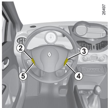 RENAULT NOUVELLE TWINGO AUTHENTIQUE - RÉGULATEUR-LIMITEUR DE VITESSE : fonction régulateur - 4