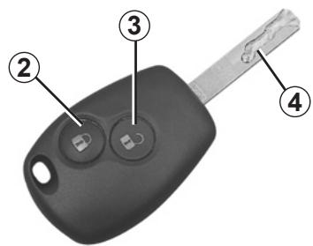 RENAULT NOUVELLE TWINGO AUTHENTIQUE - CLÉ/TÉLÉCOMMANDE À RADIOFRÉQUENCE : généralités - 2