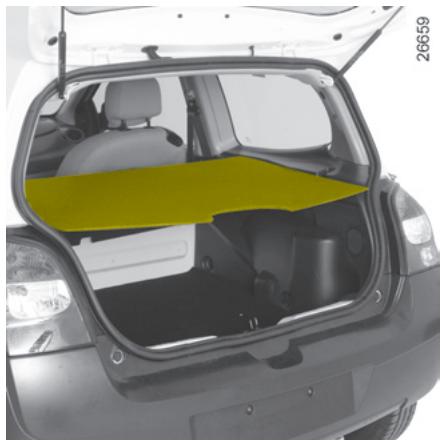 RENAULT NOUVELLE TWINGO AUTHENTIQUE - CACHE-BAGAGES : versions société - 1