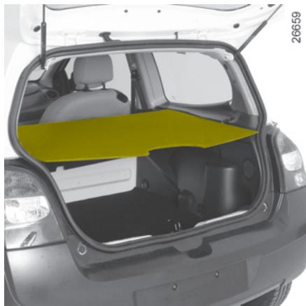RENAULT NOUVELLE TWINGO DYNAMIQUE - CACHE-BAGAGES : versions sociétéé - 1
