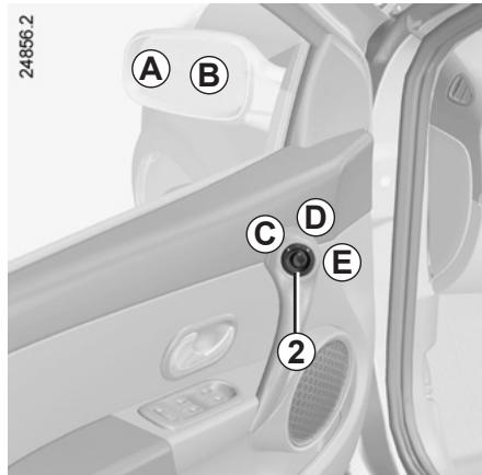 RENAULT CLIO 3 PHASE 2 - Rétroviseurs extérieurs à commande manuelle - 1