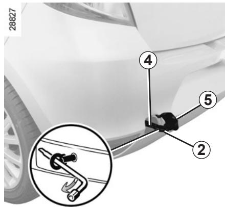 RENAULT CLIO 3 PHASE 2 - Accès aux points de remorquage - 2