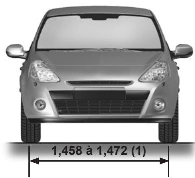RENAULT CLIO 3 PHASE 2 - Dimensions (en mètres) (2/2) - 2