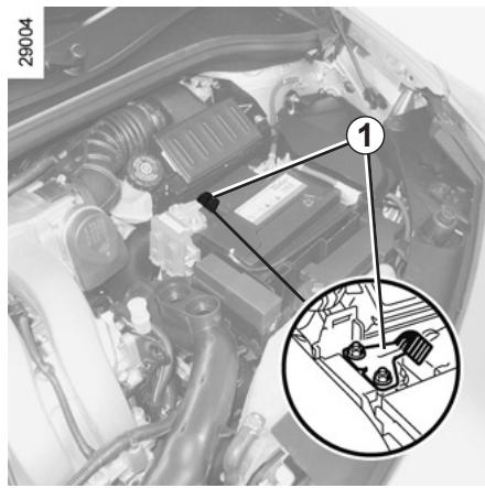RENAULT CLIO 3 PHASE 2 - Démarrage avec la batterie d'un autre véhicule - 1